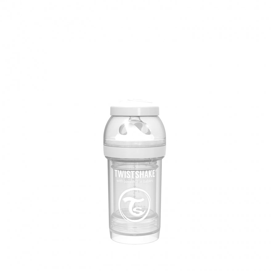 Twistshake® Steklenička Anti-Colic 180ml Pastel (0+m) White Twistshake