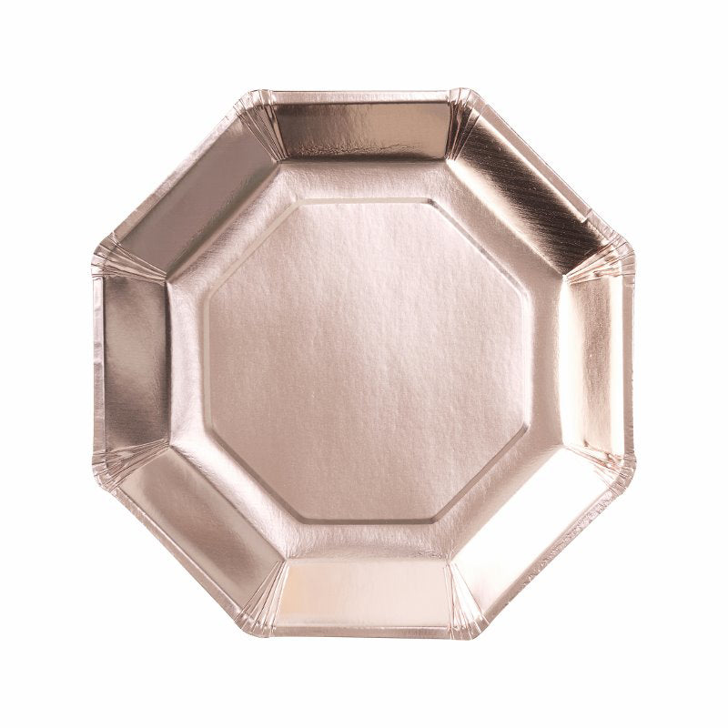Ginger Ray® Papirnati krožniki Rose Gold 8 kosov Ginger Ray