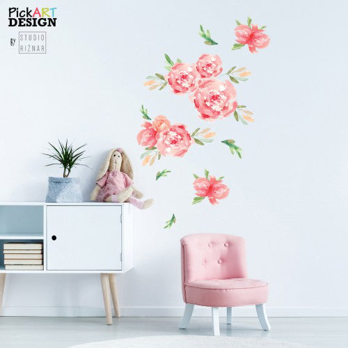 Pick Art Design® Stenske nalepke Rože Pick Art Design