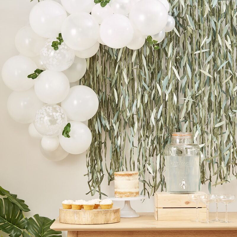 Ginger Ray® Lok iz balonov Pastel White Botanical Ginger Ray