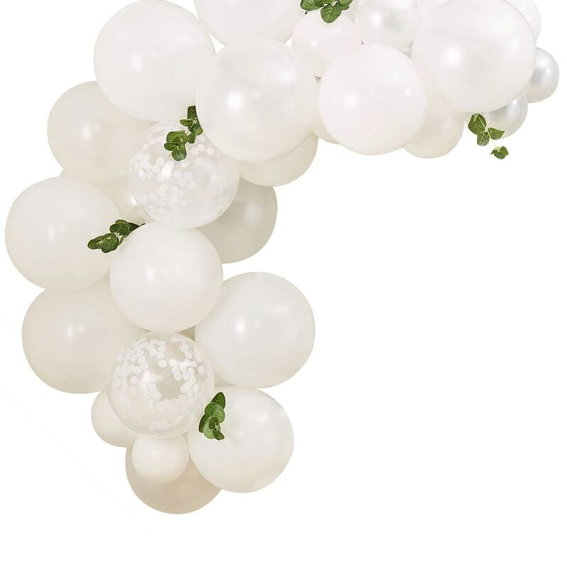 Ginger Ray® Lok iz balonov Pastel White Botanical Ginger Ray