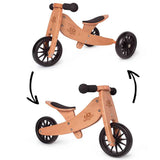 Kinderfeets® Wooden Balance Bike Tiny Tot 2v1 Bamboo