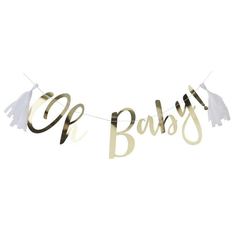 Ginger Ray® Viseči napis Gold Oh Baby! Ginger Ray