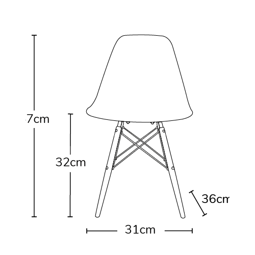EM Furniture Eiffel Otroški stolček Grey EM Furniture