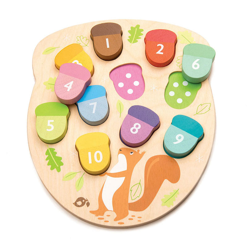 Tender Leaf Toys® Aktivnostna igrača Želodki How Many Acorns? Tender Leaf Toys
