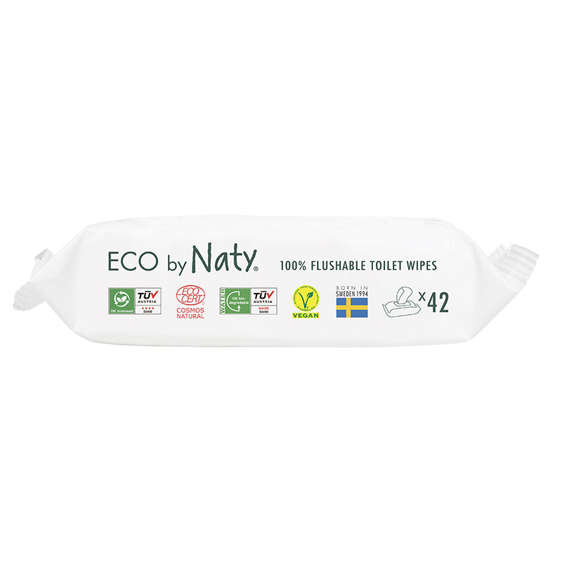 Eco by Naty® Osvežilni robčki Flushable 42 kosov Eco by Naty