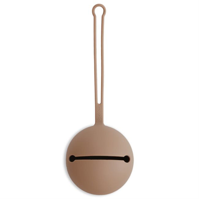 Mushie® Torbica za dudo Natural Pale Taupe Mushie