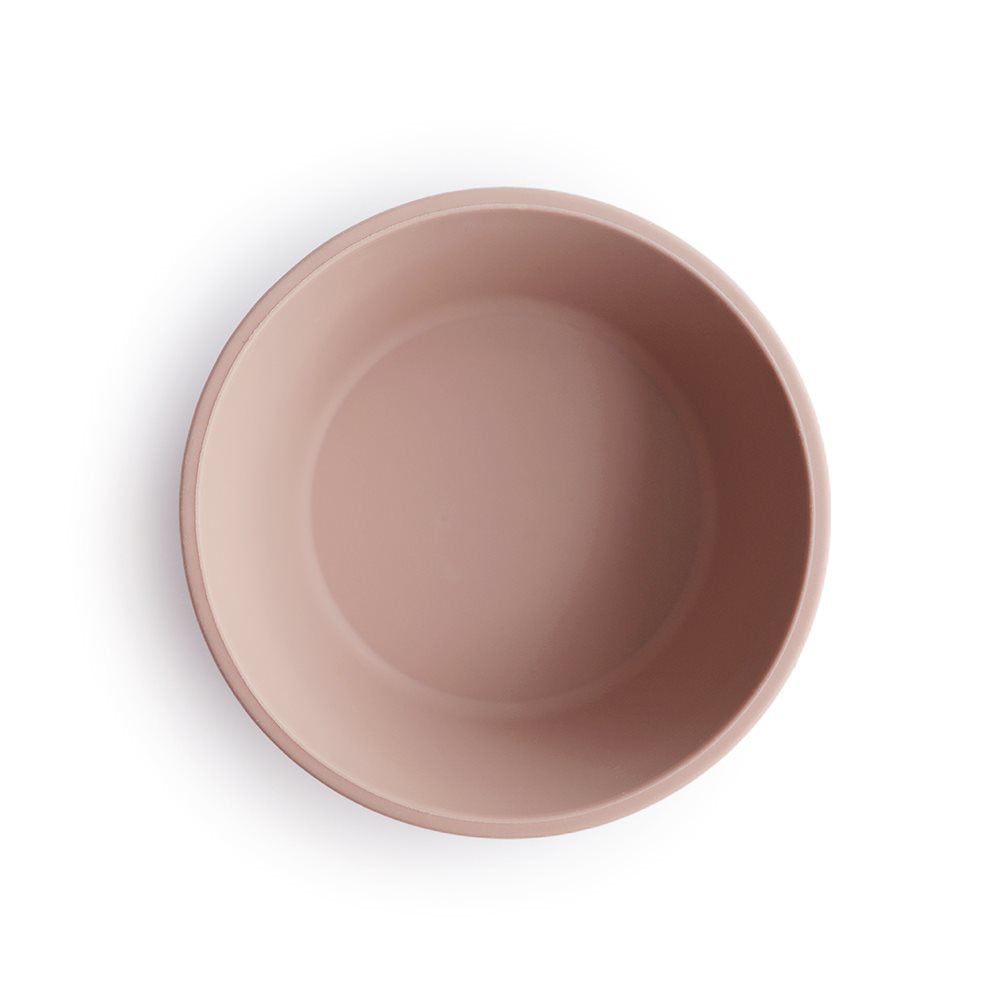 Mushie® Silikonska skledica z vakuumskim dnom Blush Mushie