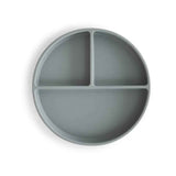 Mushie® Silikon-Trennteller mit Saugnapfboden Stone