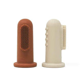 Mushie® Finger Toothbrush Clay/Shifting Sand