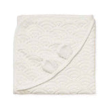 CamCam® Towel Junior Hooded w/ ears GOTS Off White 80x80