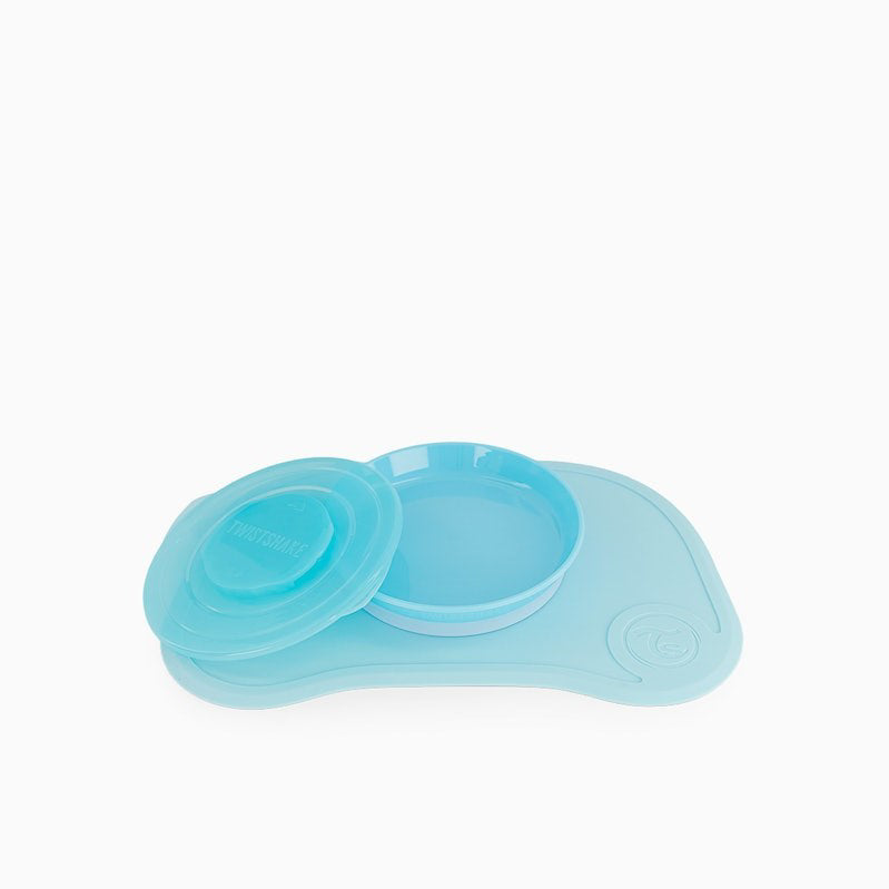 Twistshake® Podloga s krožničkom Click Mini Pastel Blue Twistshake