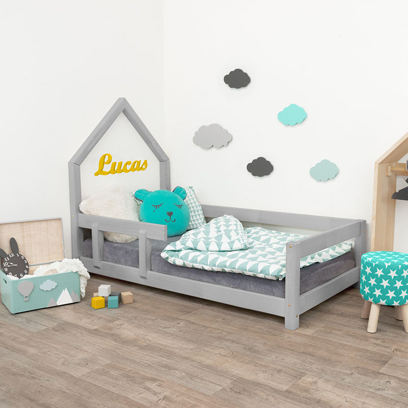 Benlemi® Otroška postelja Poppi 200x90 Grey Benlemi