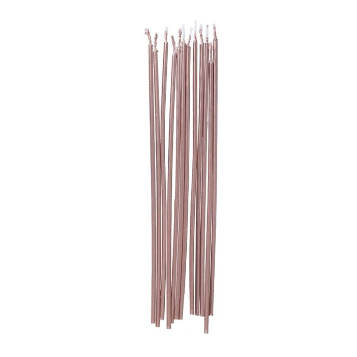 Ginger Ray® Visoke svečke Rose Gold 12 kosov Ginger Ray