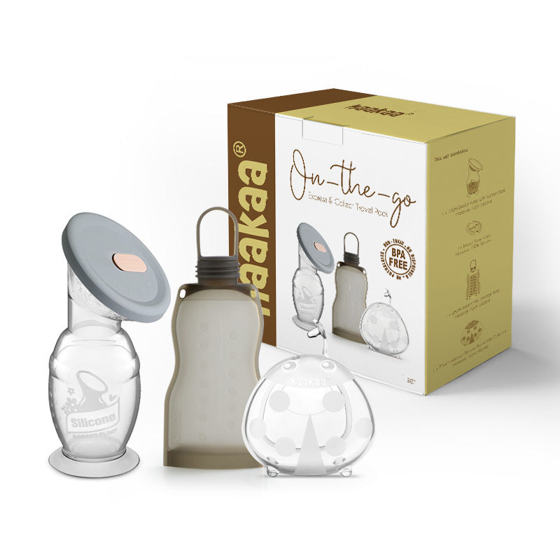 Haakaa® Silikonska črpalka 2.gen. 150ml + Set za na pot Haakaa