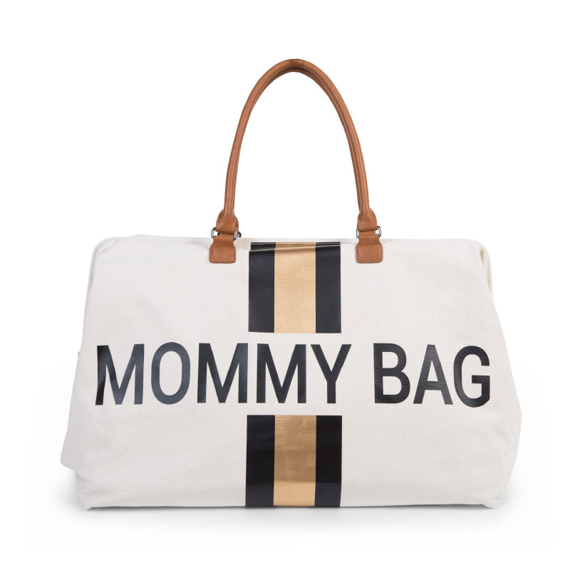Childhome® Previjalna torba Mommy Bag Big Canvas Black/Gold Childhome
