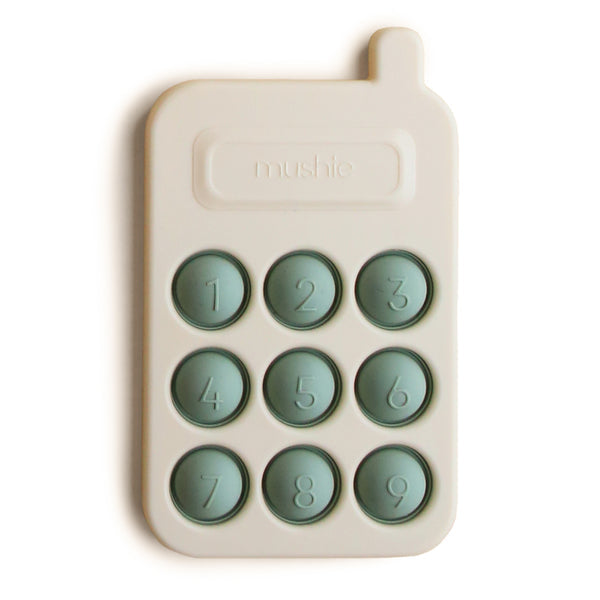 Mushie® Aktivnostna igračka iz silikona Telefon Cambridge Blue Mushie