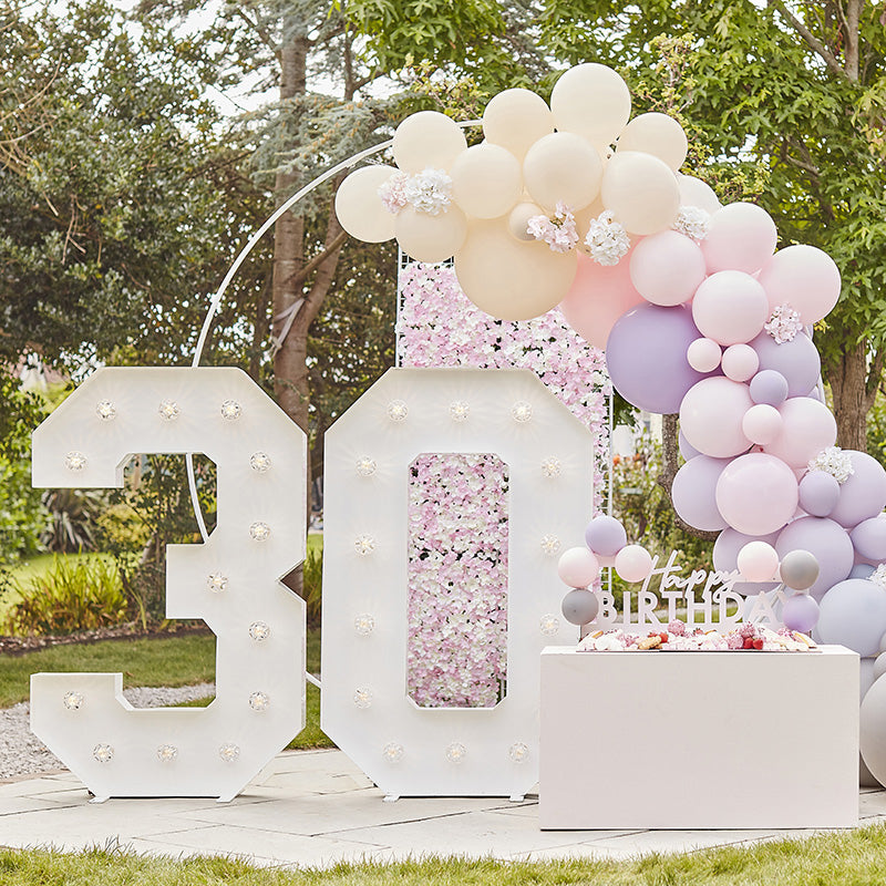 Ginger Ray® Baloni Pink, Grey, Nude&Lilac 40 kosov Ginger Ray