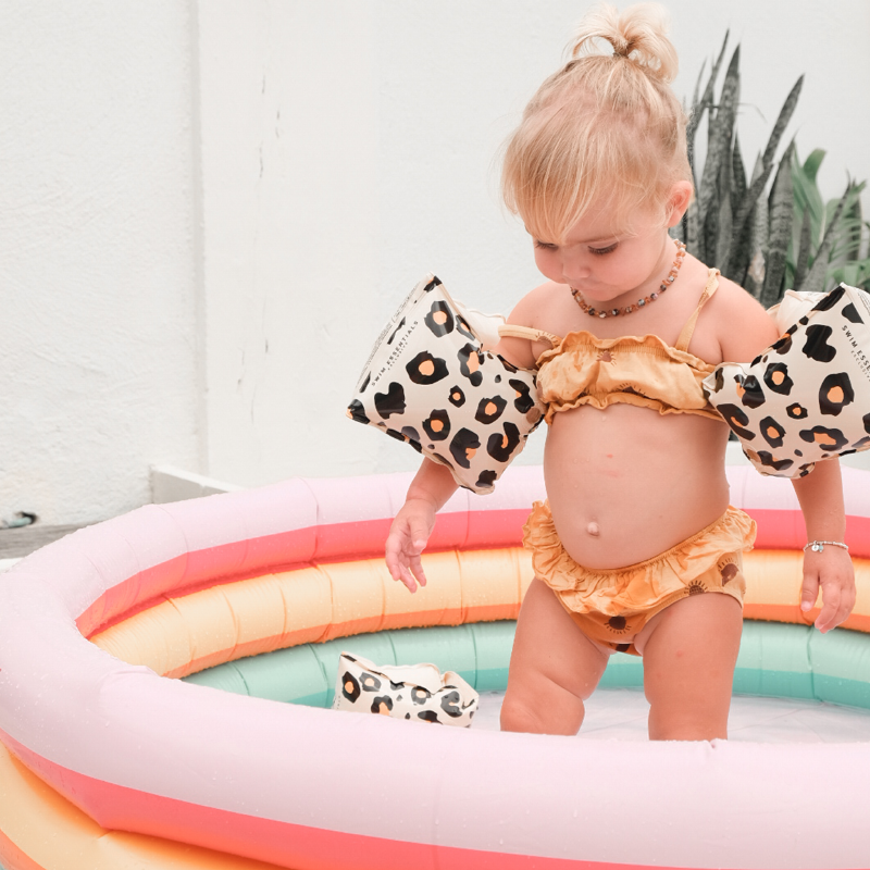 Swim Essentials® Rokavčki Beige Leopard (0-2 L) Swim Essentials