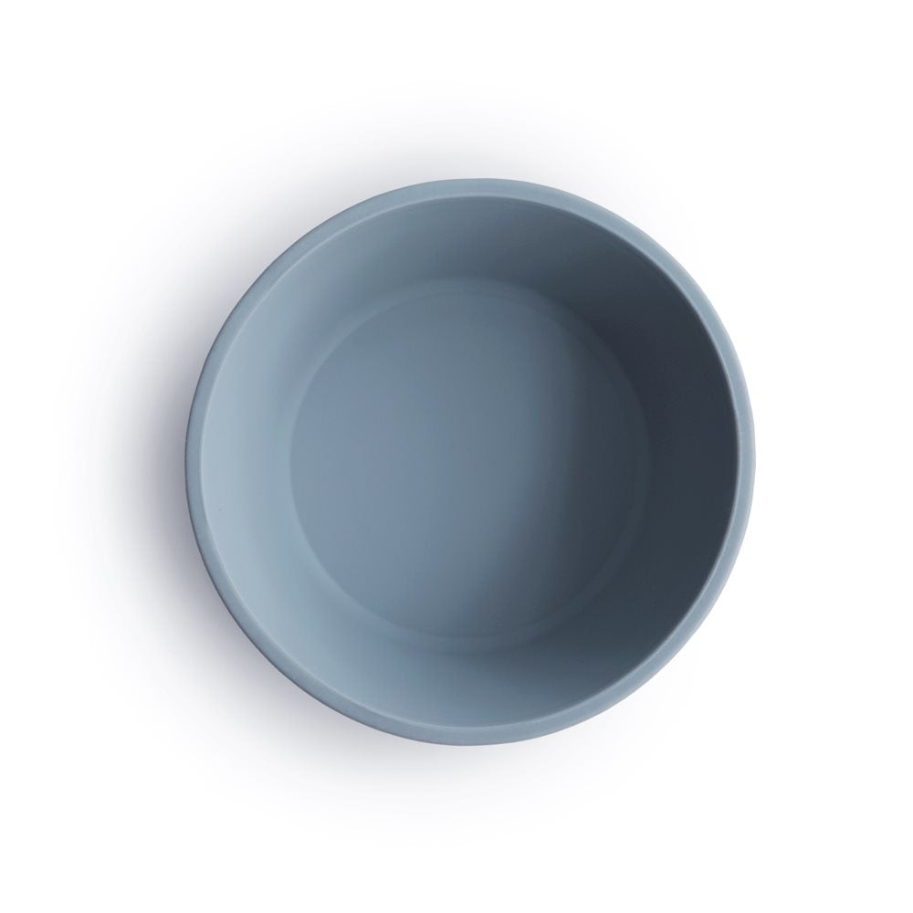 Mushie® Silikonska skledica z vakuumskim dnom Powder Blue Mushie