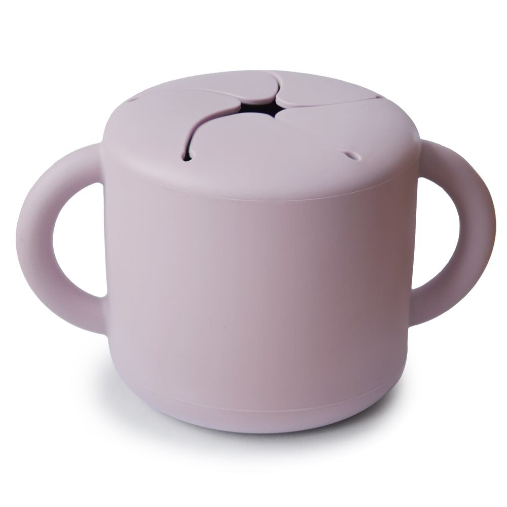 Mushie® Silikonska posodica za prigrizke Soft Lilac Mushie