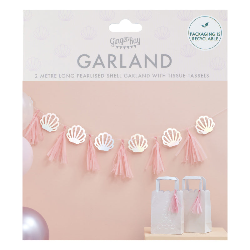 Ginger Ray® Gerlanda Pink & Iridescent Shell Ginger Ray