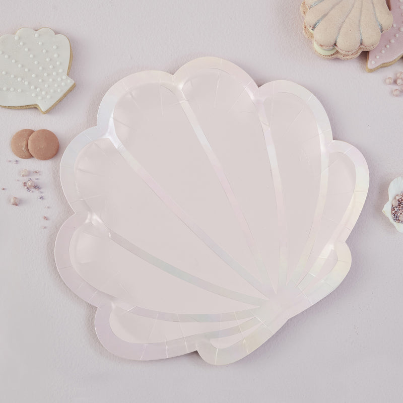 Ginger Ray® Papirnati krožniki Pink Mermaid Shell 8 kosov Ginger Ray