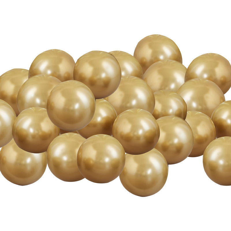 Ginger Ray® Baloni Gold Chrome Mosaic 40 kosov Ginger Ray