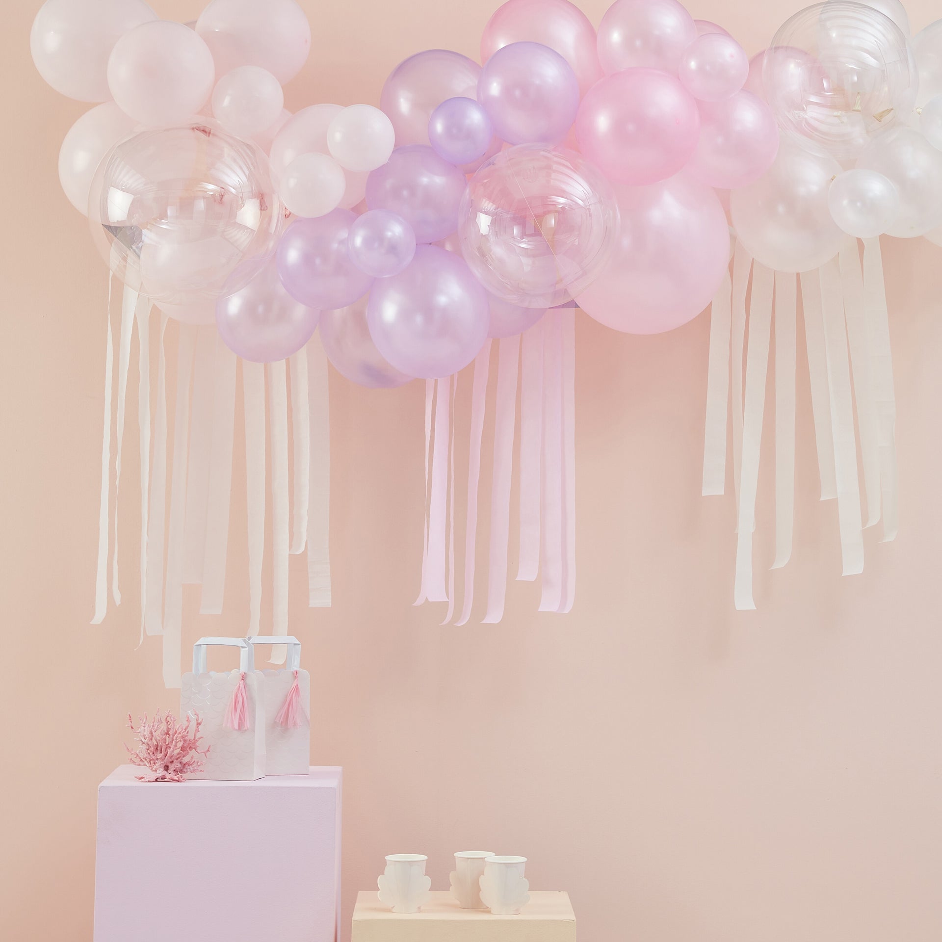 Ginger Ray® Lok iz balonov Pastel, Pearl & Ivory Ginger Ray