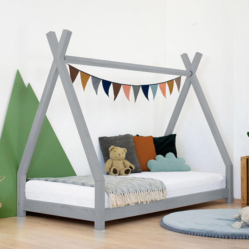 Benlemi® Otroška postelja NAKANA 200x90 Grey Benlemi