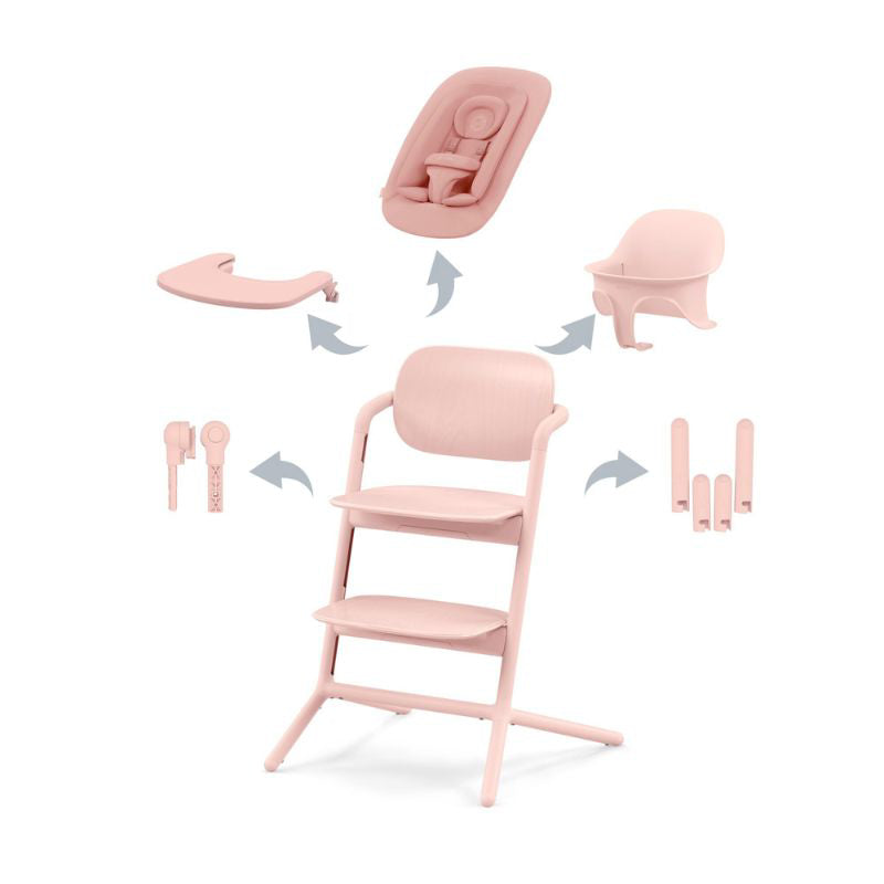 Cybex® Otroški stolček za hranjenje Lemo 4v1 Pearl Pink Cybex