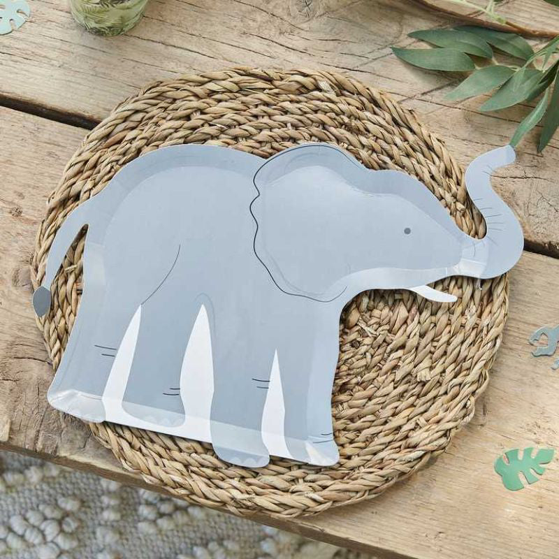 Ginger Ray® Papirnati krožniki Elephant 8 kosov Ginger Ray