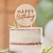Ginger Ray® Leseni okrasek za torto Happy Birthday Ginger Ray
