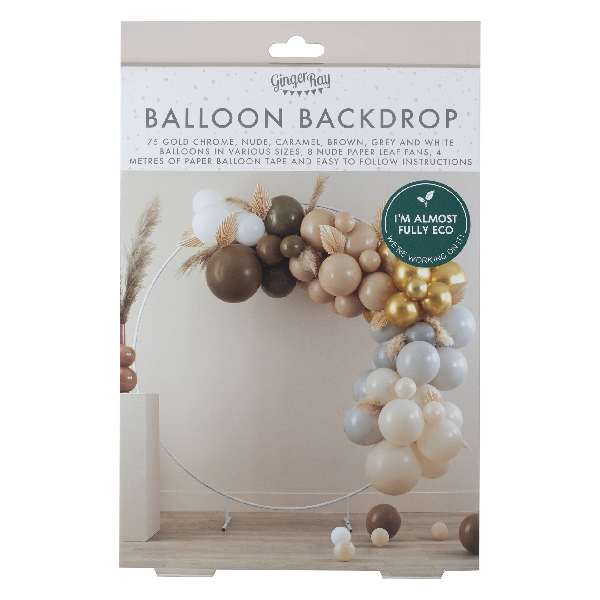 Ginger Ray® Lok iz balonov Taupe, Brown & Nude Ginger Ray