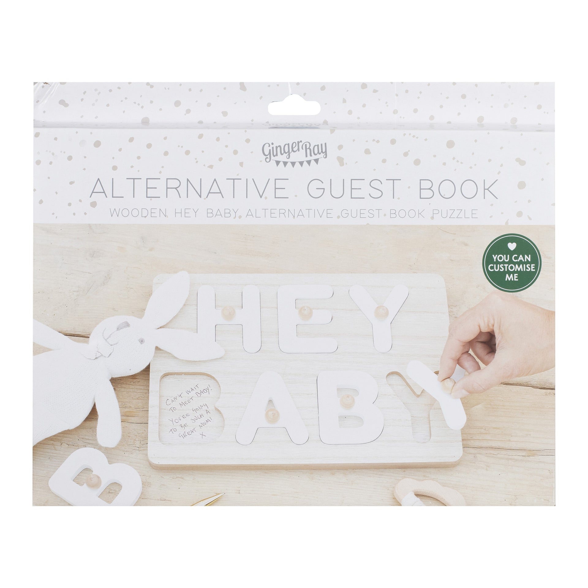 Ginger Ray® Lesene puzzle Hey Baby Ginger Ray