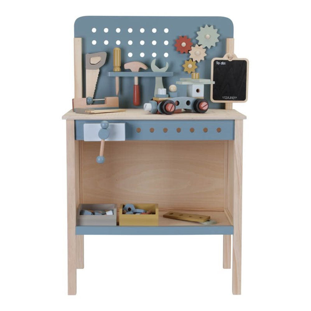 Little Dutch® Otroška delovna miza z orodjem Blue Little Dutch
