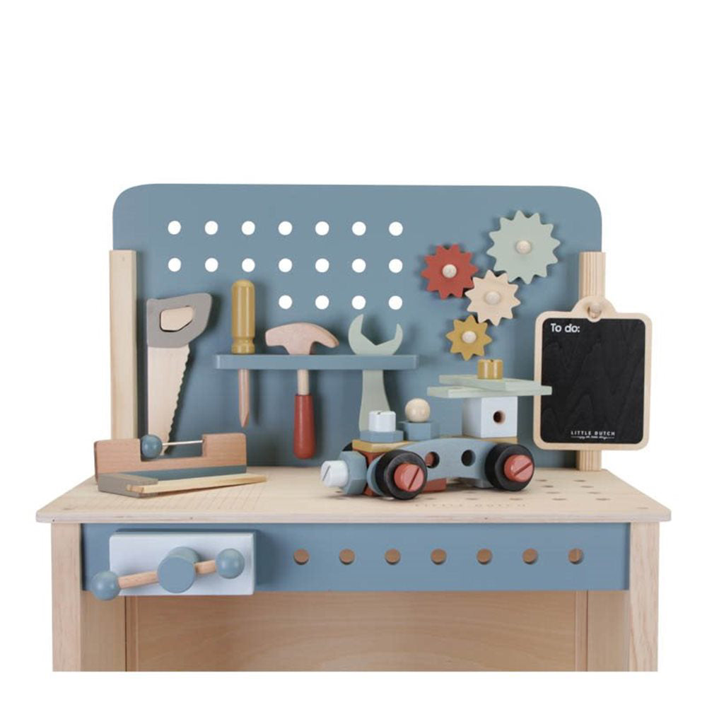 Little Dutch® Otroška delovna miza z orodjem Blue Little Dutch