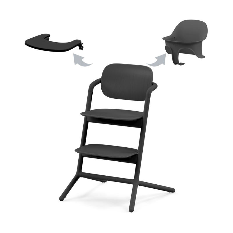 Cybex® Otroški stolček za hranjenje Lemo 3v1 Black Cybex