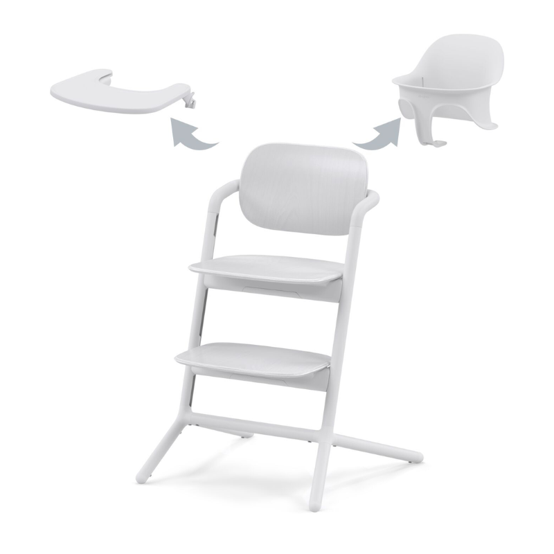 Cybex® Otroški stolček za hranjenje Lemo 3v1 White Cybex
