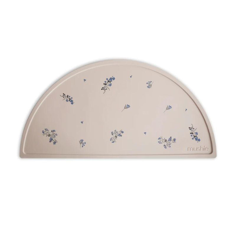Mushie® Silikonska podloga za hranjenje Lilac Flowers Mushie