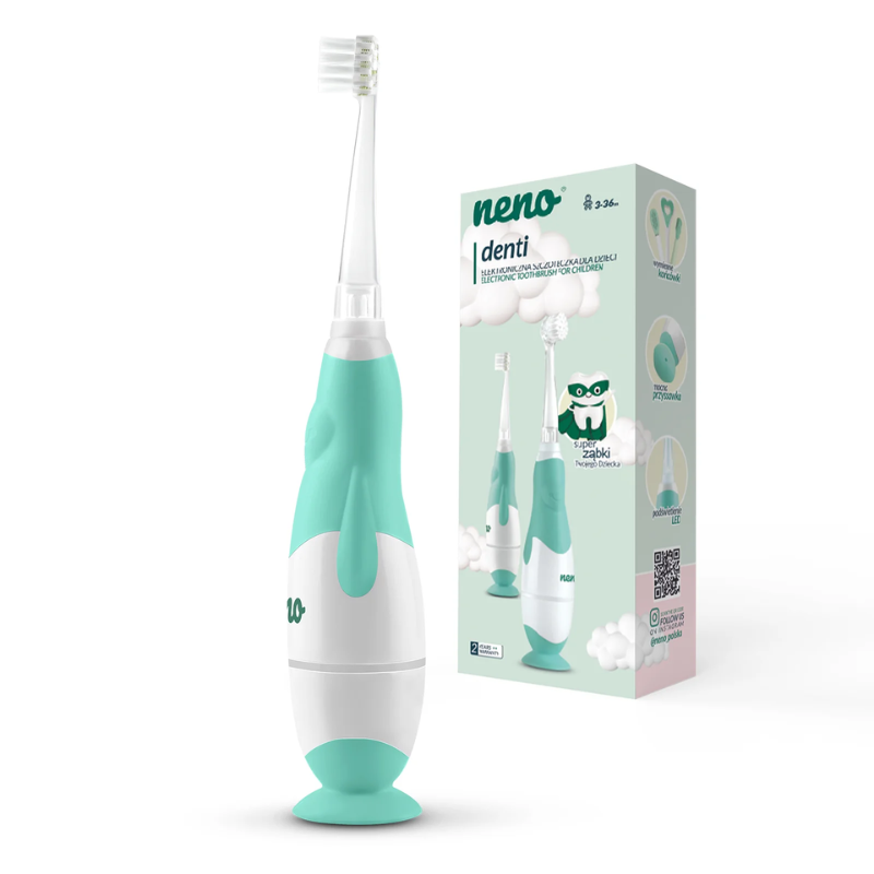 Neno® Elektronska otroška zobna ščetka Denti Mint 3m+ Neno