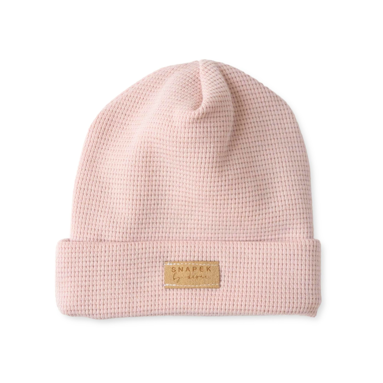 Snapek® Kapa zavihana Vafel Pink 9-12 M Snapek