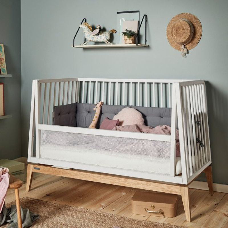 Leander® Komplet za preoblikovanje otroške posteljice Luna 120 cm White Leander