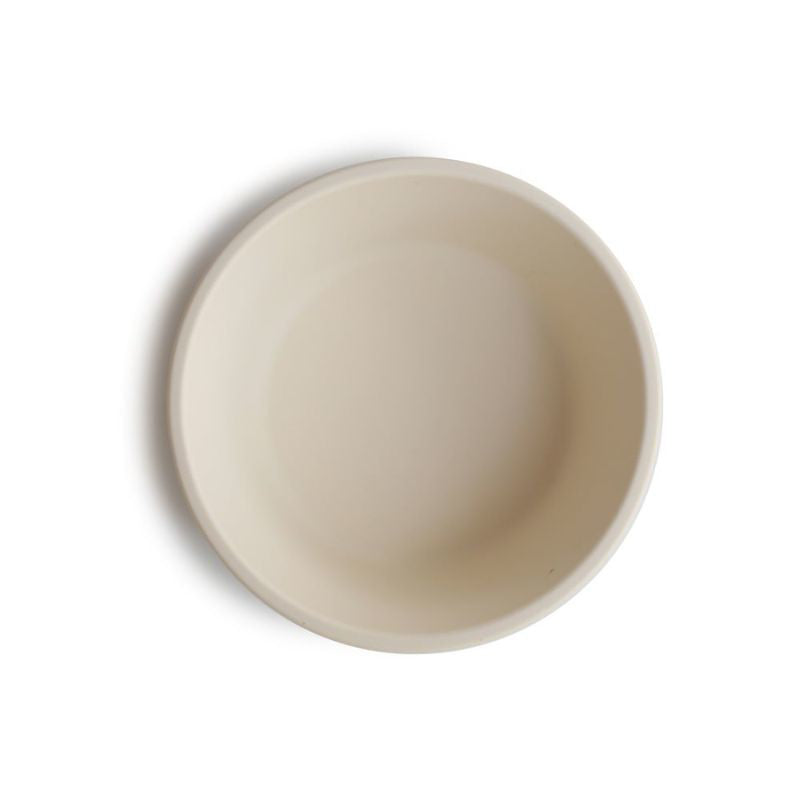 Mushie® Silikonska skledica z vakuumskim dnom Ivory Mushie