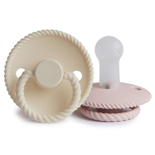 Frigg® Duda iz silikona Rope Blush/Cream 6-18 M FRIGG
