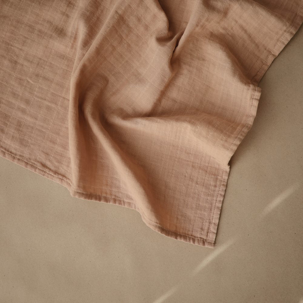 Mushie® Set treh tetra pleničk Blush 60x60 Mushie
