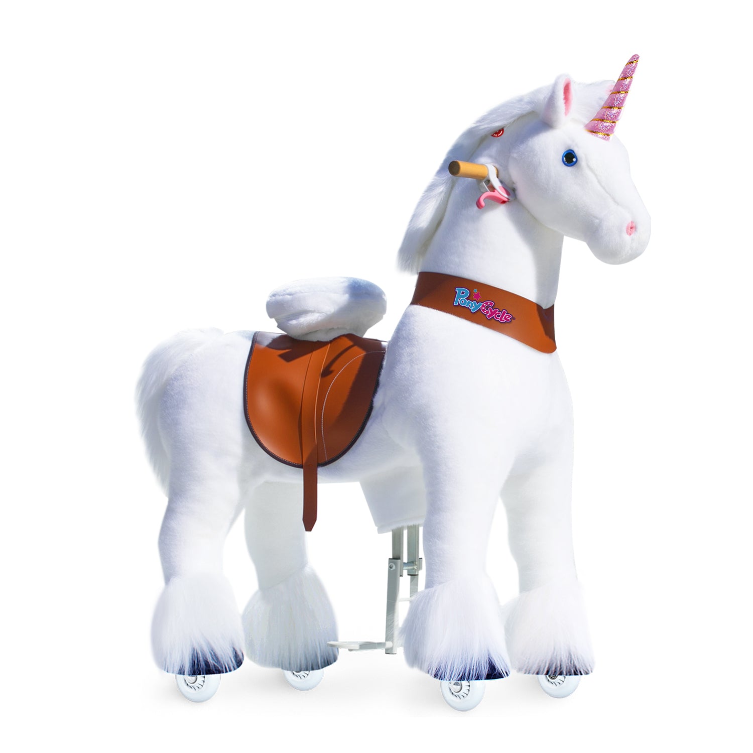PonyCycle® Konjiček na kolesih - White Unicorn (7+L) PonyCycle