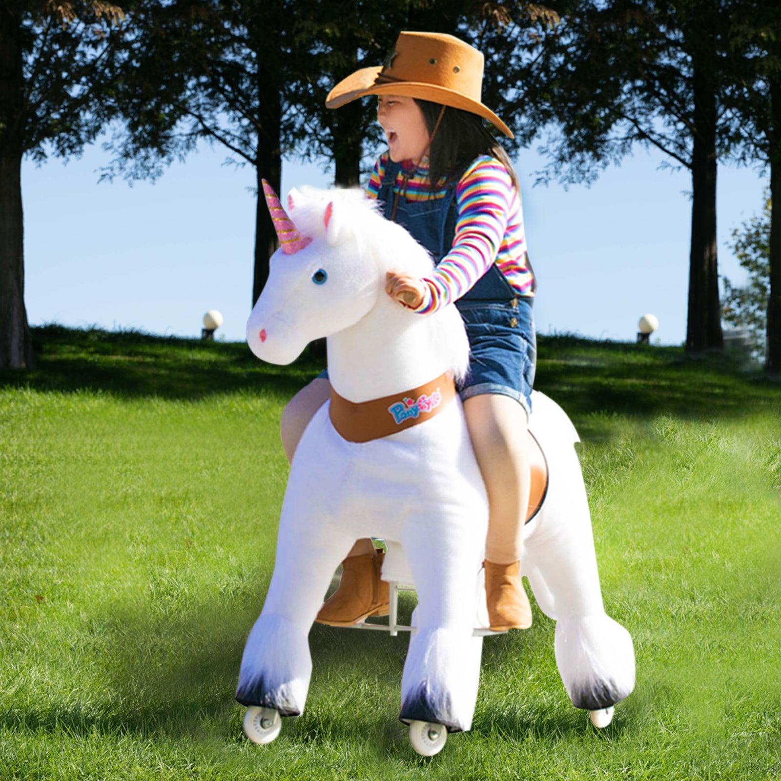 PonyCycle® Konjiček na kolesih - White Unicorn (7+L) PonyCycle