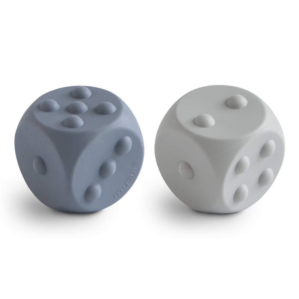 Mushie® Silikonske aktivnostne kocke Tradewinds/Stone Mushie