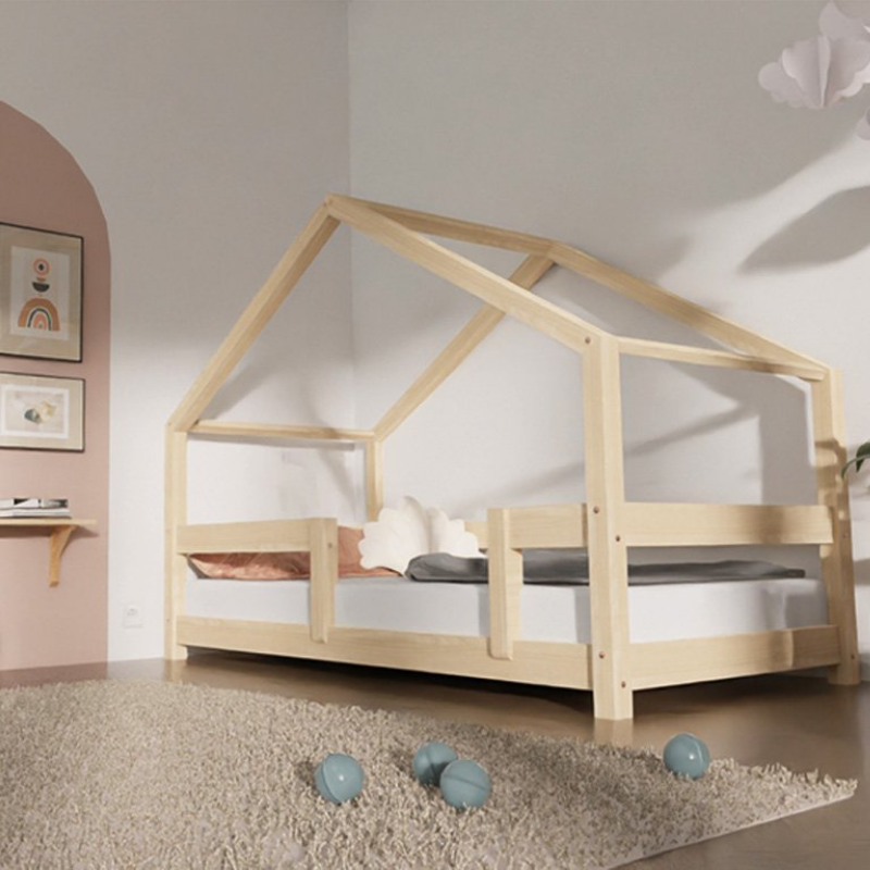Benlemi® Otroška postelja Lucky 120x190 Natural Benlemi